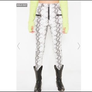 Honey punch snake print pants
